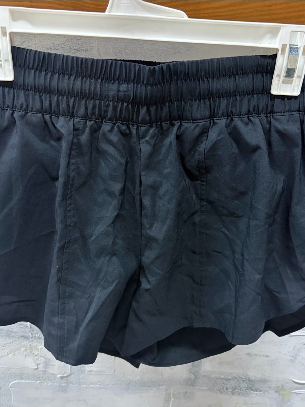 Black Women's Elastic Waist Shorts